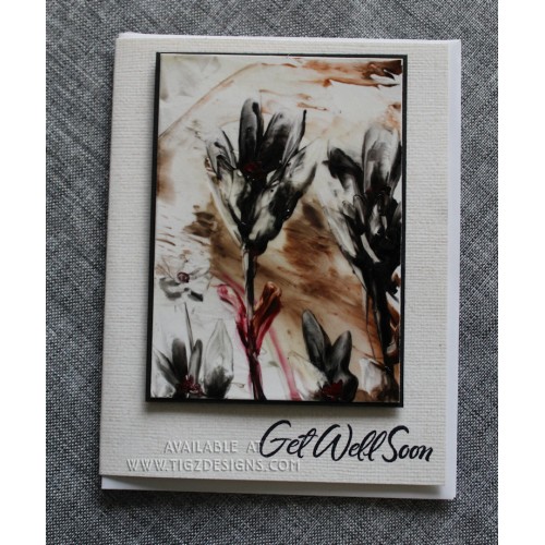 Encaustic Elements Get Well Greeting Card - Made in Creston BC #21-25